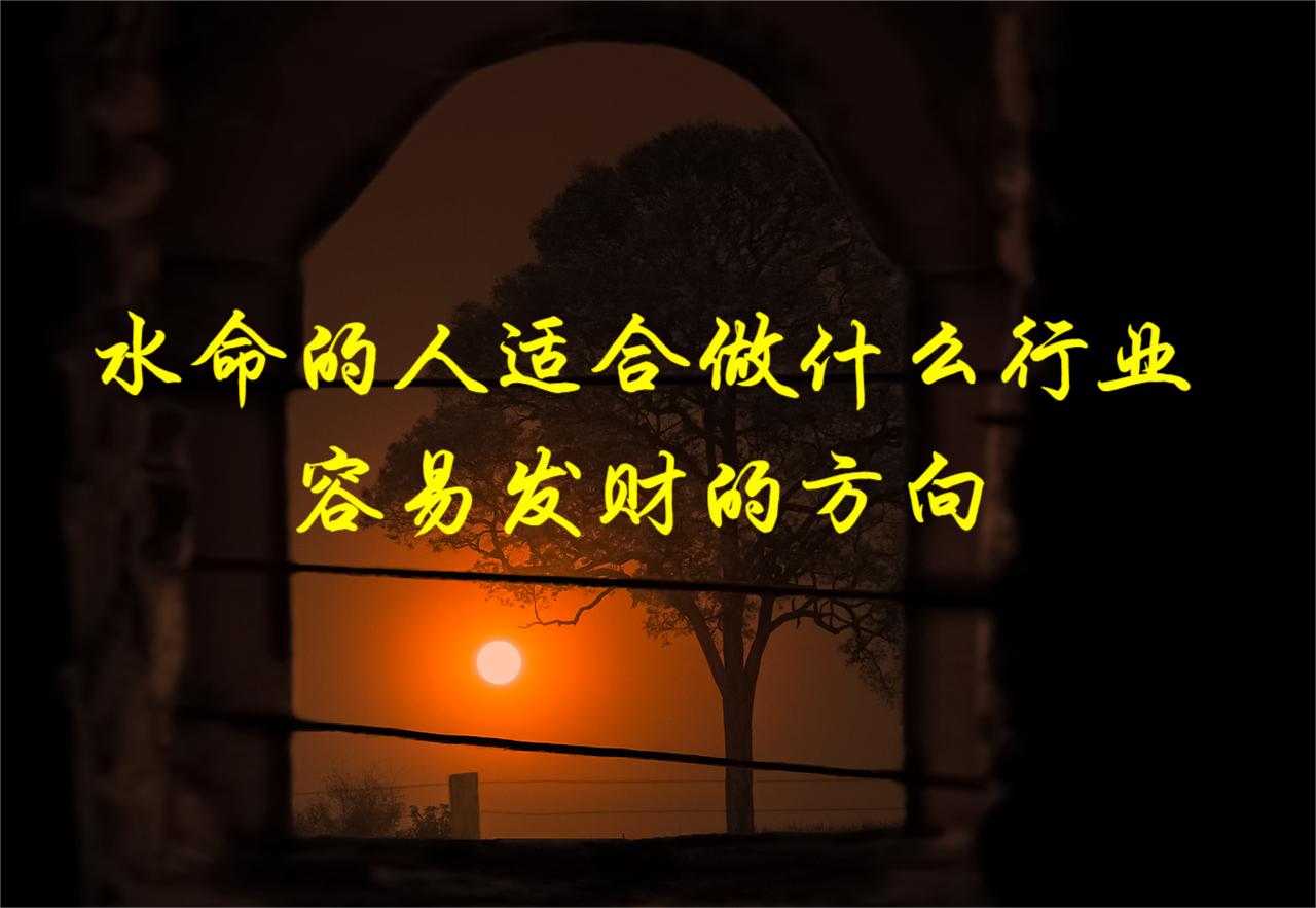 水命的人適合做什么行業 容易發財的方向